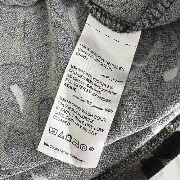 Chico's Animal Print Dolman Sleeve Top - Picture 8 of 8